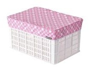 BASIL Crate/Basket cover  Pink Blossom click to zoom image